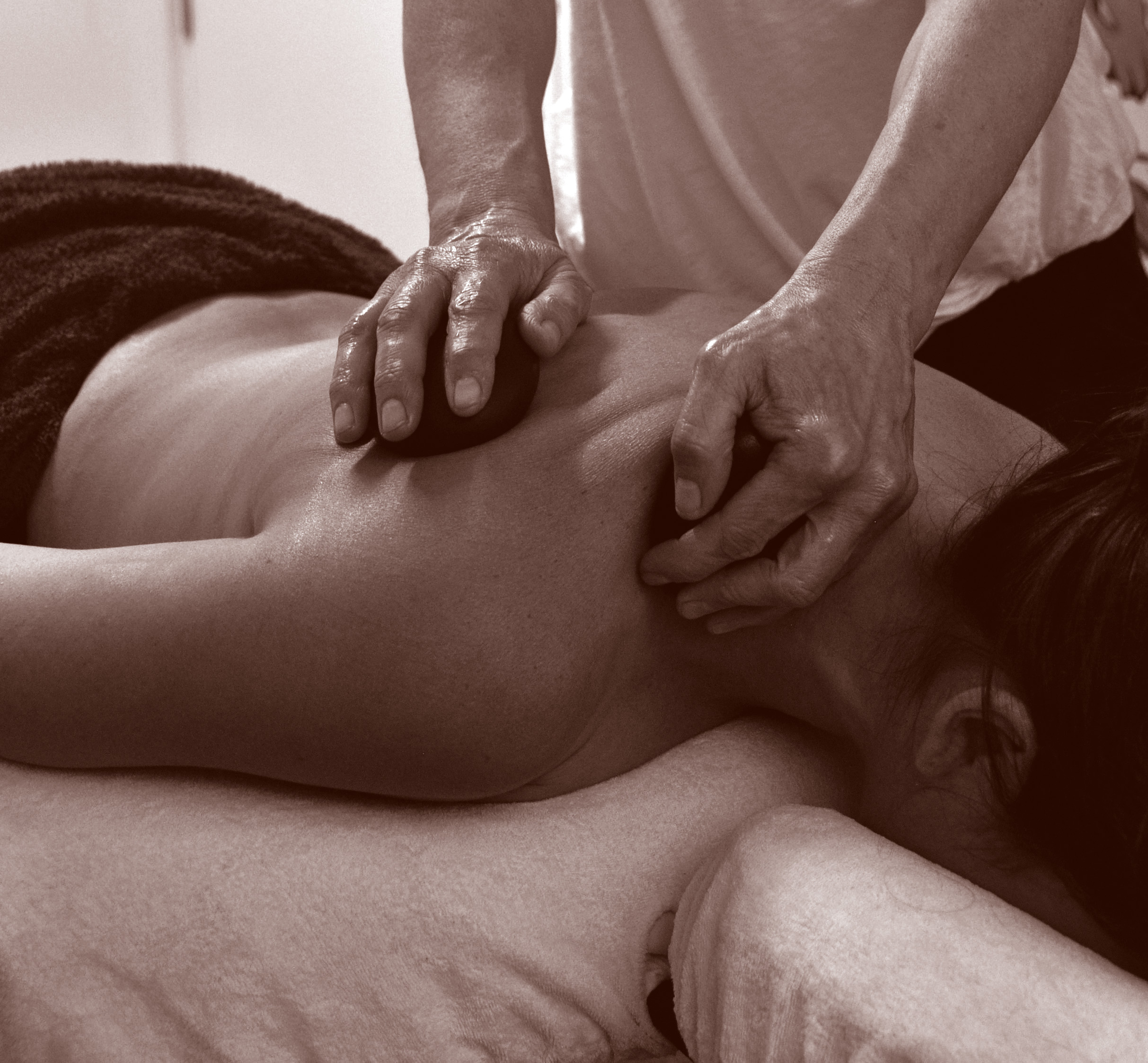 Hot stone massage